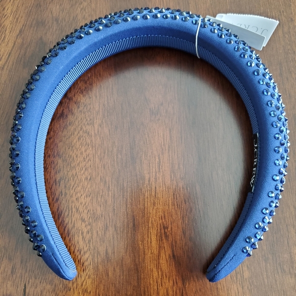 J.Crew padded rhinestone headband, blue - Picture 2 of 3